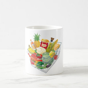 スーパーショッピングバスケット コーヒーマグカップ