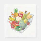 スーパーショッピングバスケット スタンダードランチョンナプキン (正面)