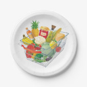 スーパーショッピングバスケット ペーパープレート (正面)