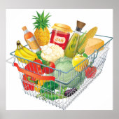 スーパーショッピングバスケット ポスター (正面)