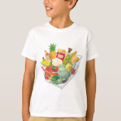 スーパーショッピングバスケット Tシャツ (正面)
