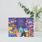 スーパーシンプルキャラクターズ フェスティブ バースデー ポストカード (スタンド正面)