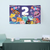 スーパーシンプルキャラクターズ フェスティブ バースデー 横断幕 (トレードショー)