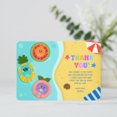 スーパーシンプルバンブルナムズサマー誕生日 サンキューカード (スタンド正面)