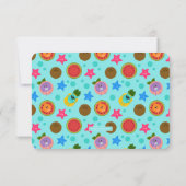 スーパーシンプルバンブルナムズサマー誕生日 サンキューカード (裏面)