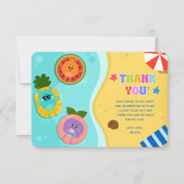 スーパーシンプルバンブルナムズサマー誕生日 サンキューカード