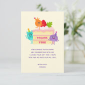 スーパーシンプル バンブルナムズ バースデーケーキ サンキューカード (スタンド正面)