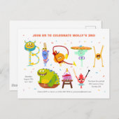 スーパーシンプル | ライミントンお誕生日 ポストカード (正面/裏面)