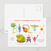 スーパーシンプル | ライメントンのお誕生日 ポストカード (正面/裏面)