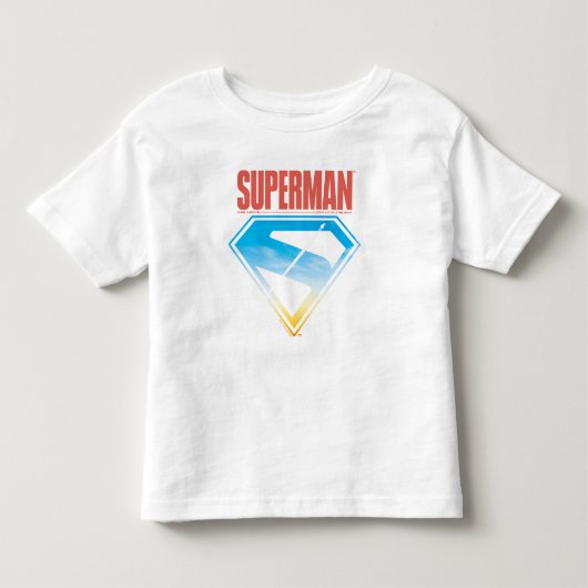 スーパーシールドを通して駆ける トドラーTシャツ (正面)