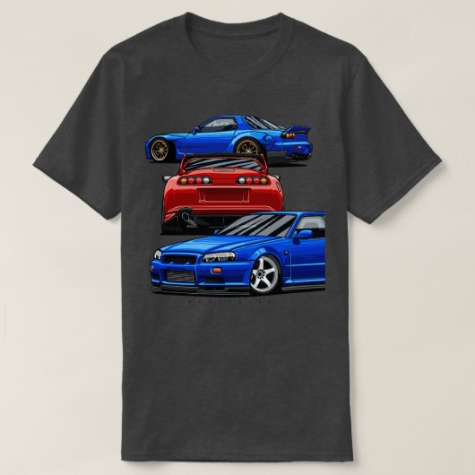 スーパースカイラインRX7 1 Tシャツ (デザイン正面)
