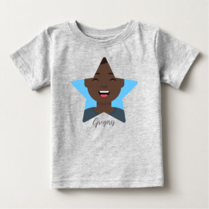 スーパースターの写真をアップロード ベビーTシャツ