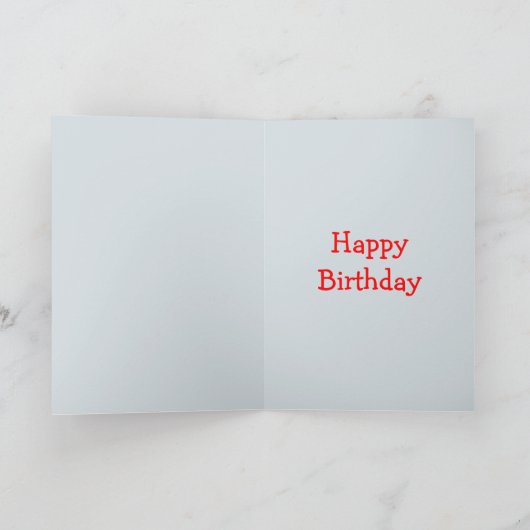 スーパースターの息子の第11誕生日の赤いブロンドの男の子カード カード (内部)