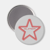 スーパースターグランジマグネット、赤 マグネット (正面/裏面)