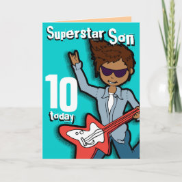 スーパースターソン10thバースデーアクアボーイカード カード