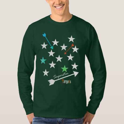 スーパースターターゲットスターファンキー矢印Tシャツ Tシャツ (正面)