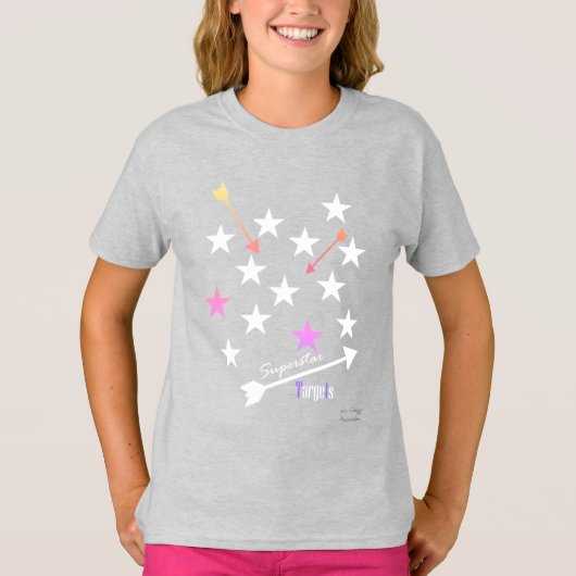 スーパースターターゲットスターファンキー矢印Tシャツ Tシャツ (正面)