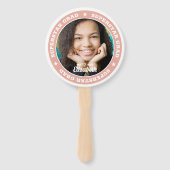 スーパースター卒業式モダンカスタム写真 ハンドファン (裏面)