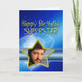 スーパースター用誕生日カード カード (正面)