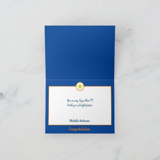 スーパースター祝賀状 サンキューカード (内部)