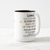 スーパースター賞受賞者の社員 ツートーンマグカップ (正面右)