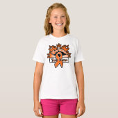 スーパースター遺族名前をカスタムする白血病 Tシャツ (正面フル)