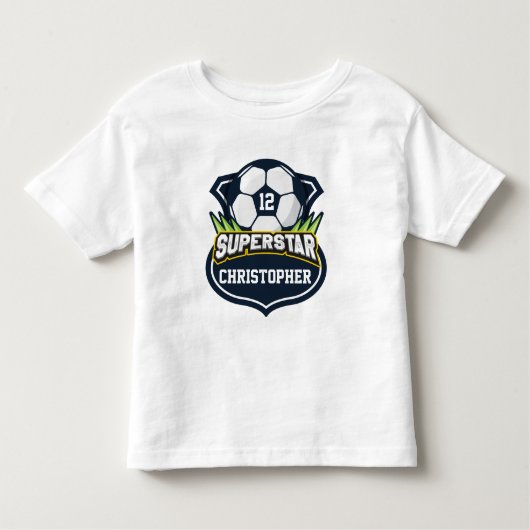 スーパースター・サッカー・キッズ トドラーTシャツ (正面)