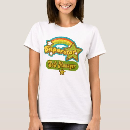 スーパースターSEOのマネージャー Tシャツ (正面)