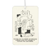 スーパーストア小売店従業者と店長 カーエアーフレッシュナー (正面)