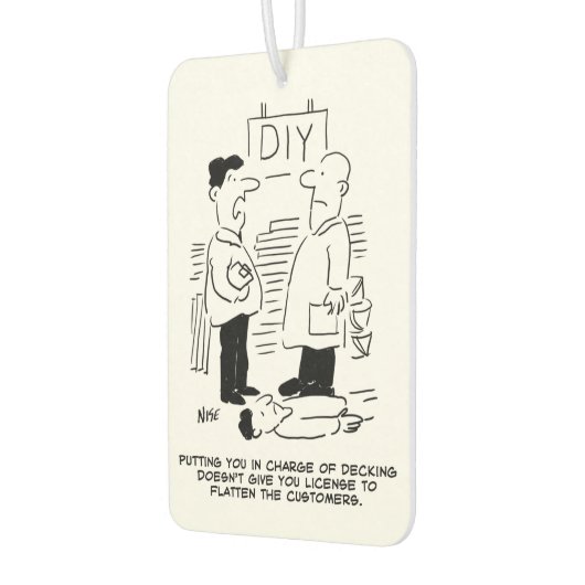 スーパーストア小売店従業者と店長 カーエアーフレッシュナー (左)