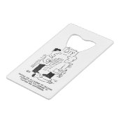 スーパーストア小売店従業者と店長 クレジットカード栓抜き (裏面アングル)