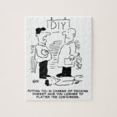 スーパーストア小売店従業者と店長 ジグソーパズル (縦)