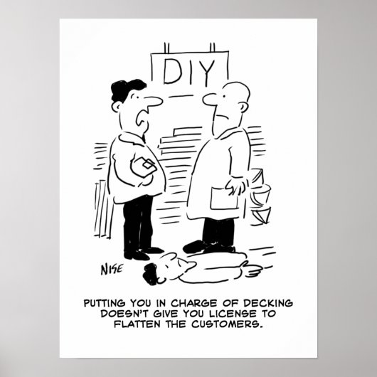 スーパーストア小売店従業者と店長 ポスター (正面)