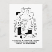 スーパーストア小売店従業者と店長 ポストカード (正面)