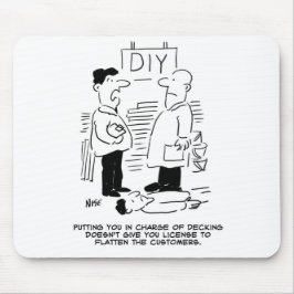 スーパーストア小売店従業者と店長 マウスパッド