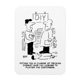 スーパーストア小売店従業者と店長 マグネット