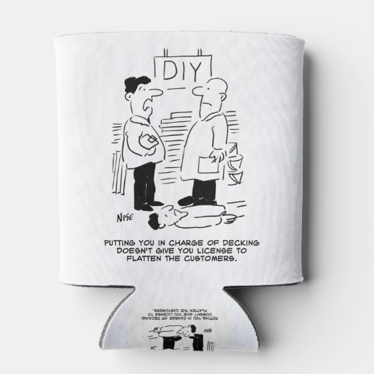 スーパーストア小売店従業者と店長 缶クーラー (裏面)