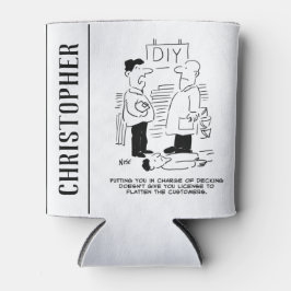 スーパーストア小売店従業者と店長 缶クーラー