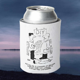 スーパーストア小売店従業者と店長 缶クーラー