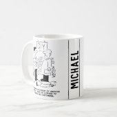 スーパーストア小売店従業者&ショップマネージャおもしろい コーヒーマグカップ (正面左)