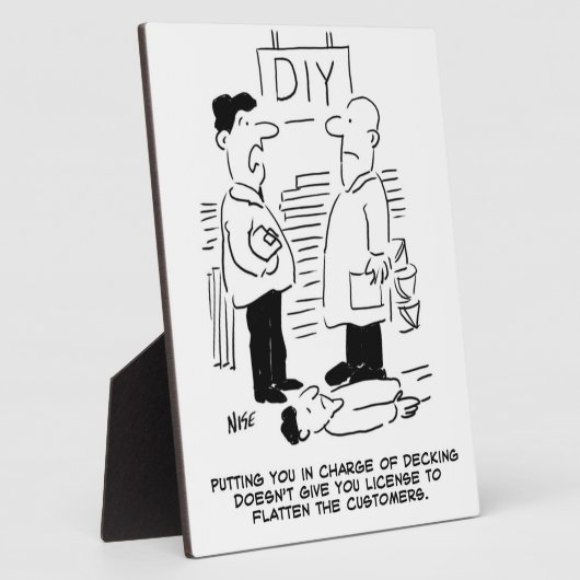 スーパーストア小売店従業者DIYショップマネージャー フォトプラーク (側面)