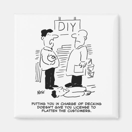 スーパーストア小売店従業者DIYショップマネージャー マグネット (正面)