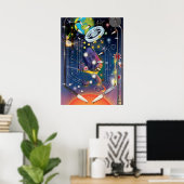 スーパースペースピンボールマシン ポスター (ホームオフィス)