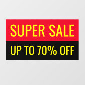 スーパーセール プレーン アイキャッチ プロフェッショナル ビジネス ウィンドウサイン (シート)