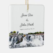 スーパーソナライズされたクス滝滝オーナメント セラミックオーナメント (右)