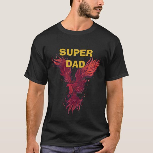 スーパーダッドとフェニックス Tシャツ (正面)
