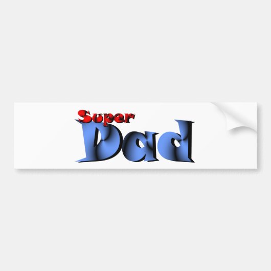 スーパーダッド バンパーステッカー (正面)