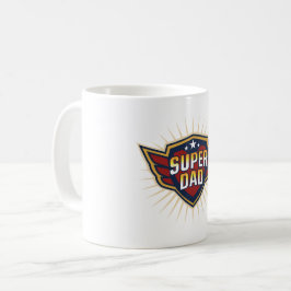 スーパーダッド ヒーローシールドウィング ベストダッド 父の日 コーヒーマグカップ