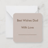 スーパーダッド ブラウン プライド ノートカード (裏面)