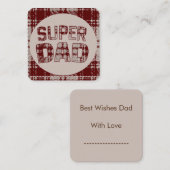 スーパーダッド ブラウン プライド ノートカード (正面/裏面)